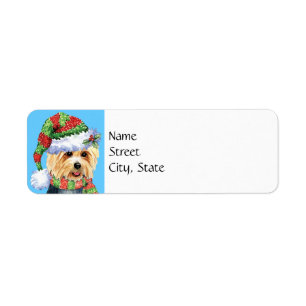 Happy Howlidays Australian Terrier Label