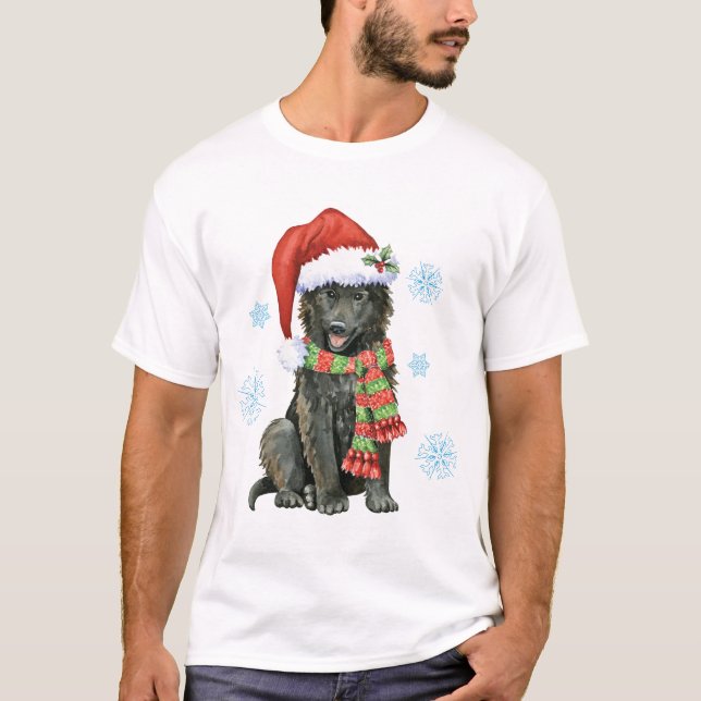 Happy Howlidays Belgian Sheepdog T-Shirt (Front)