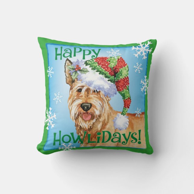 Happy Howlidays Berger Picard Cushion (Front)