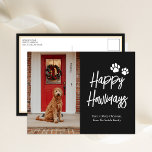 Happy Howlidays Black Calligraphy Pet Photo Holiday Postcard<br><div class="desc">Happy Howlidays Black Calligraphy Pet Photo Holiday Postcard. Send Holiday Greetings to your loved ones with this festive and Modern Holiday Card. All the texts are pre-arranged for you to personalise easily and quickly with your own details. Happy Holidays!</div>