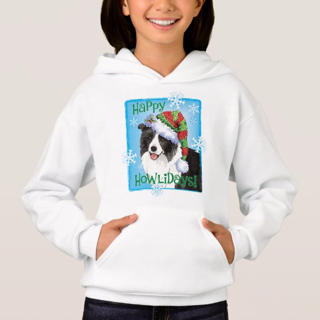 Happy Howlidays Border Collie (Front)