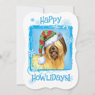 Happy Howlidays Briard Holiday Card