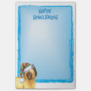 Happy Howlidays Briard Post-it Notes