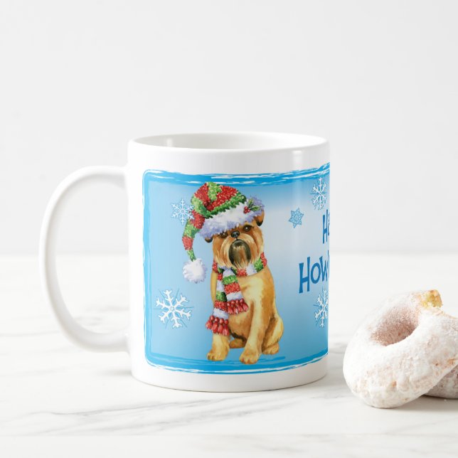 Happy Howlidays Brussels Griffon Coffee Mug (With Donut)