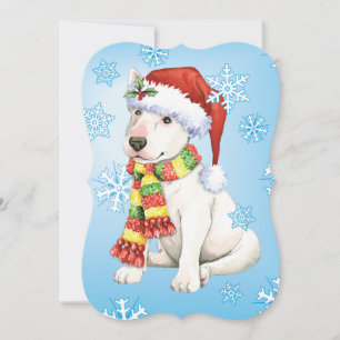Happy Howlidays Bull Terrier Holiday Card