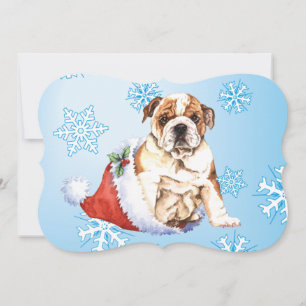 Happy Howlidays Bulldog Holiday Card