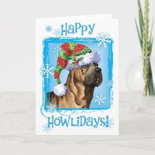 Happy Howlidays Cane Corso Holiday Card