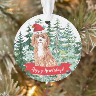 cavapoo christmas ornament