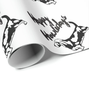 Happy Howlidays Christmas Basset Hound Dog Paper