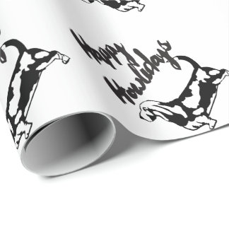 Happy Howlidays Christmas Basset Hound Dog Paper
