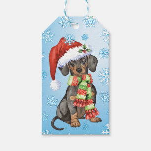 Happy Howlidays Dachshund Gift Tags