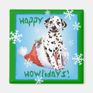 Happy Howlidays Dalmatian Magnet