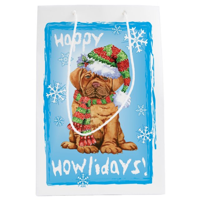 Happy Howlidays Dogue Medium Gift Bag (Front)