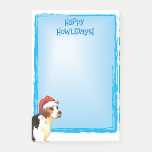 Happy Howlidays English Foxhound Post-it Notes