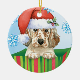 English setter shop christmas ornament