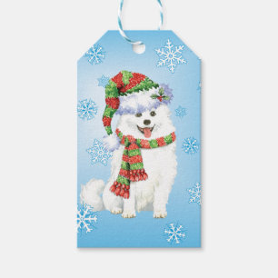 Happy Howlidays Eskimo Dog Gift Tags