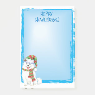 Happy Howlidays Eskimo Dog Post-it Notes