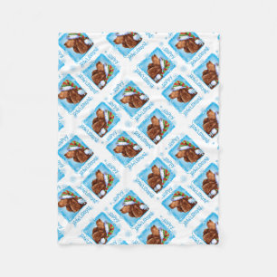 Happy Howlidays Field Spaniel Fleece Blanket