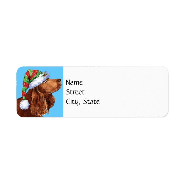 Happy Howlidays Field Spaniel Label (Front)