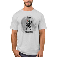 Happy Howlidays Funny Werewolf T-shirt for Men