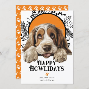 Happy Howlidays Grand Basset Griffon Vendeen Holiday Card