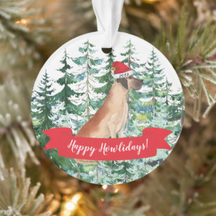 Happy Howlidays Great Dane Dog Christmas Ornament