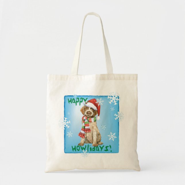 Happy Howlidays Griffon Tote Bag (Front)