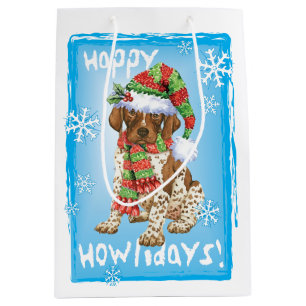 Happy Howlidays GSP Medium Gift Bag