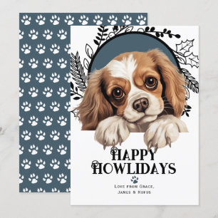 Happy Howlidays Harrier Dog Holiday Card