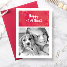 Happy Howlidays Holiday Photo Card