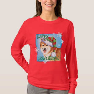 Happy Howlidays Icelandic Sheepdog T-Shirt