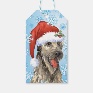 Happy Howlidays Irish Wolfhound Gift Tags