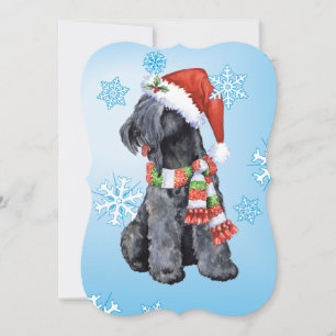 Happy Howlidays Kerry Blue Terrier Holiday Card