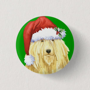 Happy Howlidays Komondor 3 Cm Round Badge