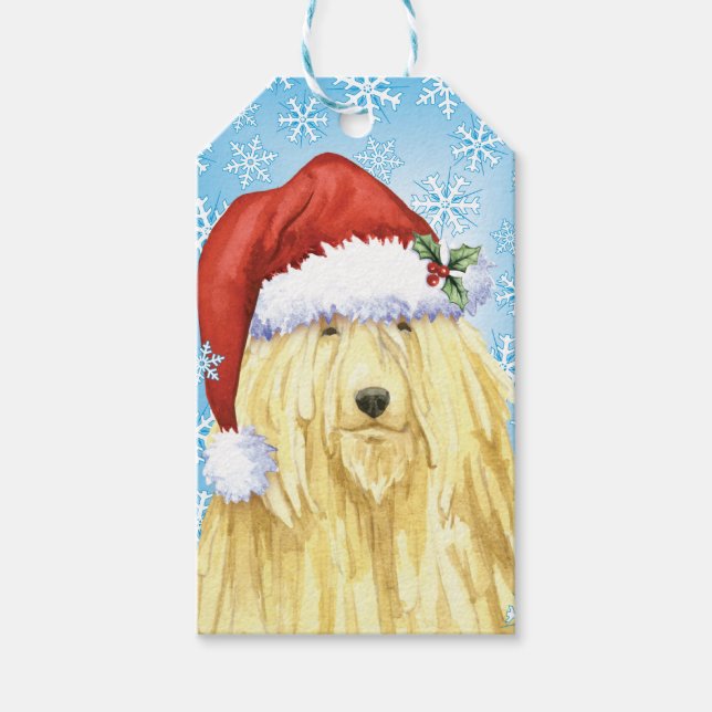 Happy Howlidays Komondor Gift Tags (Front)