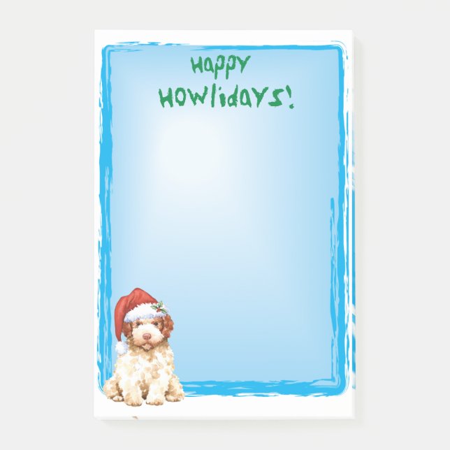 Happy Howlidays Lagotto Romagnolo Post-it Notes (Front)
