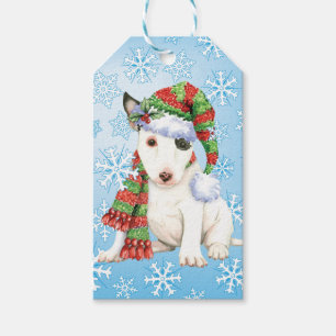Happy Howlidays Mini Bull Terrier Gift Tags