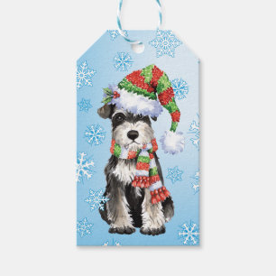 Happy Howlidays Miniature Schnauzer Gift Tags