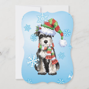 Happy Howlidays Miniature Schnauzer Holiday Card