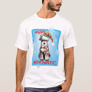 Happy Howlidays Miniature Schnauzer T-Shirt