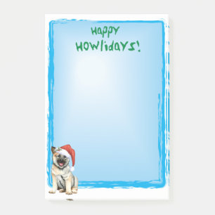 Happy Howlidays Norwegian Elkhound Post-it Notes