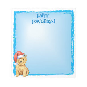 Happy Howlidays Norwich Terrier Notepad