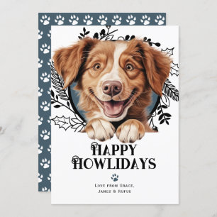 Happy Howlidays Nova Scotia Duck Tolling Retriever Holiday Card