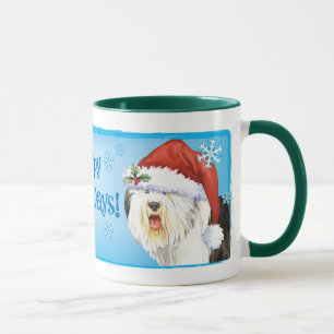 Happy Howlidays Old English Sheepdog Mug