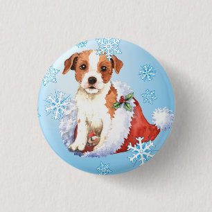 Happy Howlidays Parson Russell Terrier 3 Cm Round Badge