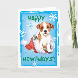 Happy Howlidays Parson Russell Terrier Holiday Card