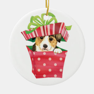Happy Howlidays Pembroke Welsh Corgi Ceramic Tree Decoration