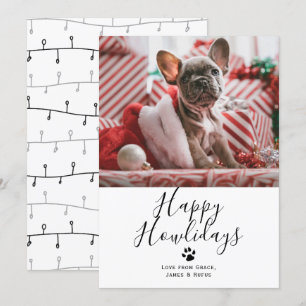 Happy Howlidays Pet Dog Christmas Card
