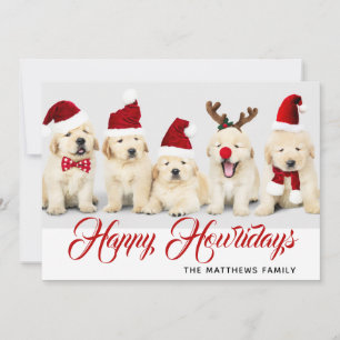 Happy Howlidays Pet Dog Holiday Photo   Christmas