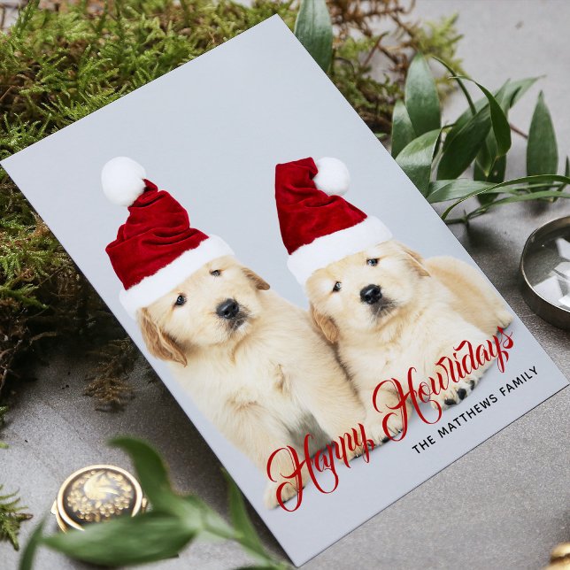 Happy Howlidays Pet Dog Holiday Photo | Christmas (Creator Uploaded)